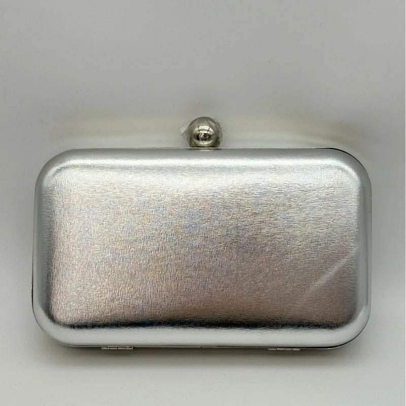 Evening Bags Vintage Metallic Box Bag Clutch Dinner Bag Crossbody Bag for Party Wedding Gathering