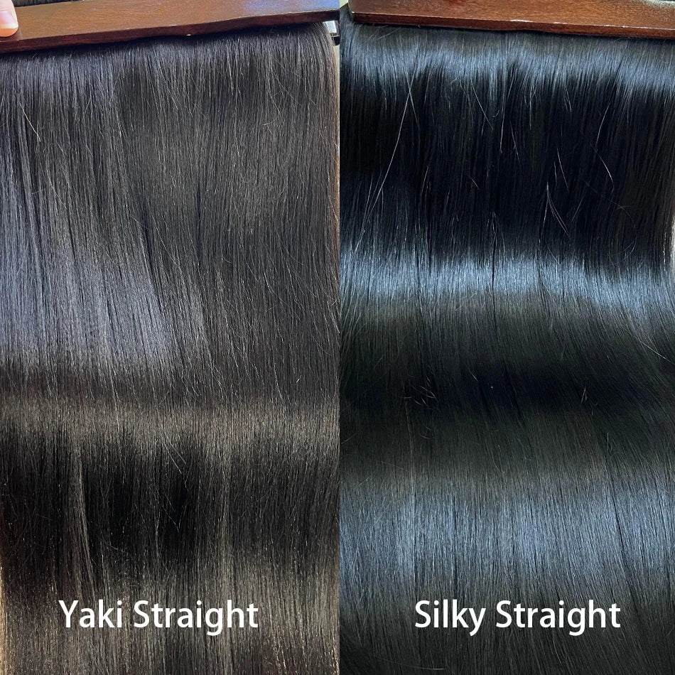 Light Yaki Straight 100% Raw Unprocessed Virgin Human Hair Extensions Wholesale for Black Human Hair Weave Bundle Salon Supply