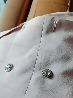 Notched Pleated Dress for Ladies Professional Suit Office Blazer Pink or Black Workwear Spring and Autumn New Fashion K1093