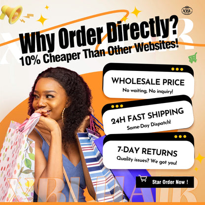 XBL Miss Flawless Authentic 26 28 30" Top Virgin Raw Hair Wholesale Human Hair Bundles Braiding 10 20 30 40 Inch for Party