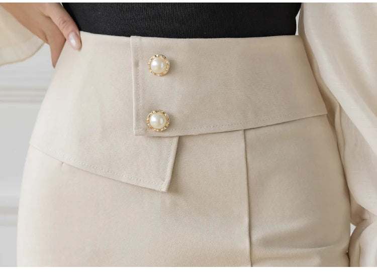 Oversized Pencil Black Skirts Women 2025 Korean Fashion Clothing Elegant High Wiast Bodycon Skirt Sexy Office Midi Mujer Faldas