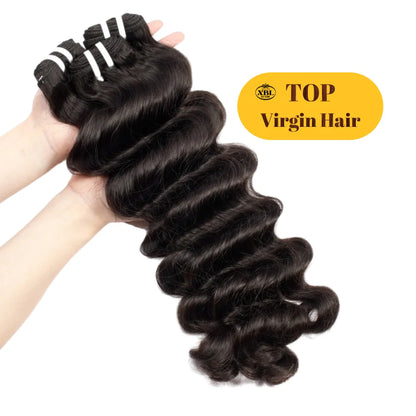 XBL Miss Flawless Authentic 26 28 30" Top Virgin Raw Hair Wholesale Human Hair Bundles Braiding 10 20 30 40 Inch for Party