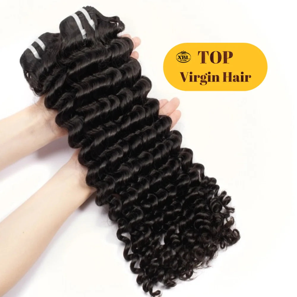 XBL Miss Flawless Authentic 26 28 30" Top Virgin Raw Hair Wholesale Human Hair Bundles Braiding 10 20 30 40 Inch for Party