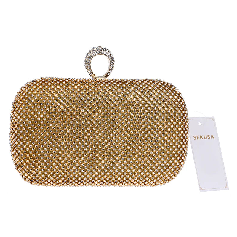 Evening Clutch Bags Diamond-Studded Evening Bag With Chain Shoulder Bag Women's Handbags Wallets Evening Bag For Wedding