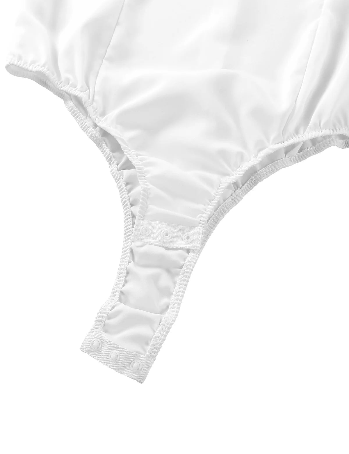 Women's Body Shirt Office Lady Work Uniforms White Blouses Slim Clothes Long Sleeve OL Shirt Leotard Easy Care Work Tights Shirt