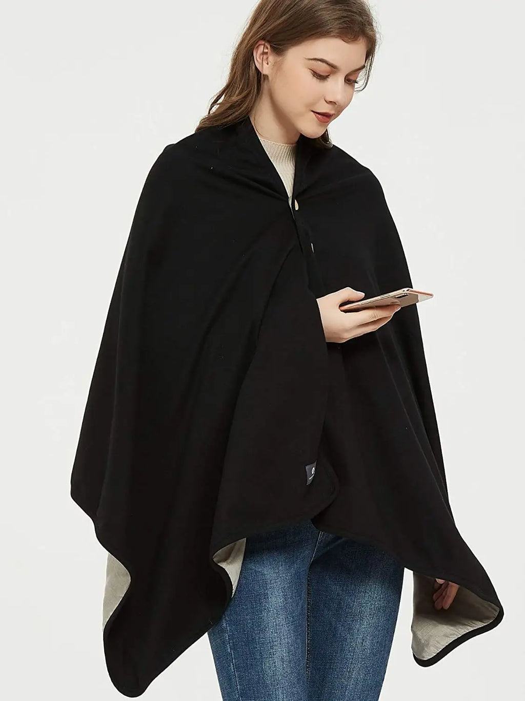 Silver Wrap Blanket EMF protection  EMF Wrap Poncho |Radiation Protection| Large Pregnancy Blanket, 5G Anti-Radiation