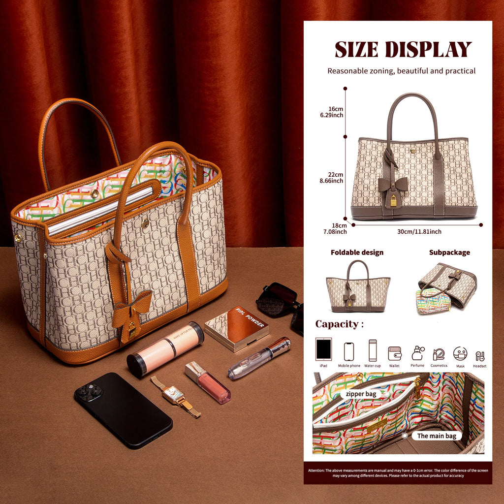 Fashion Classic Retro Women's Handbag Business Office Bow Accessory Design Women's New 2025 Shoulder Bag