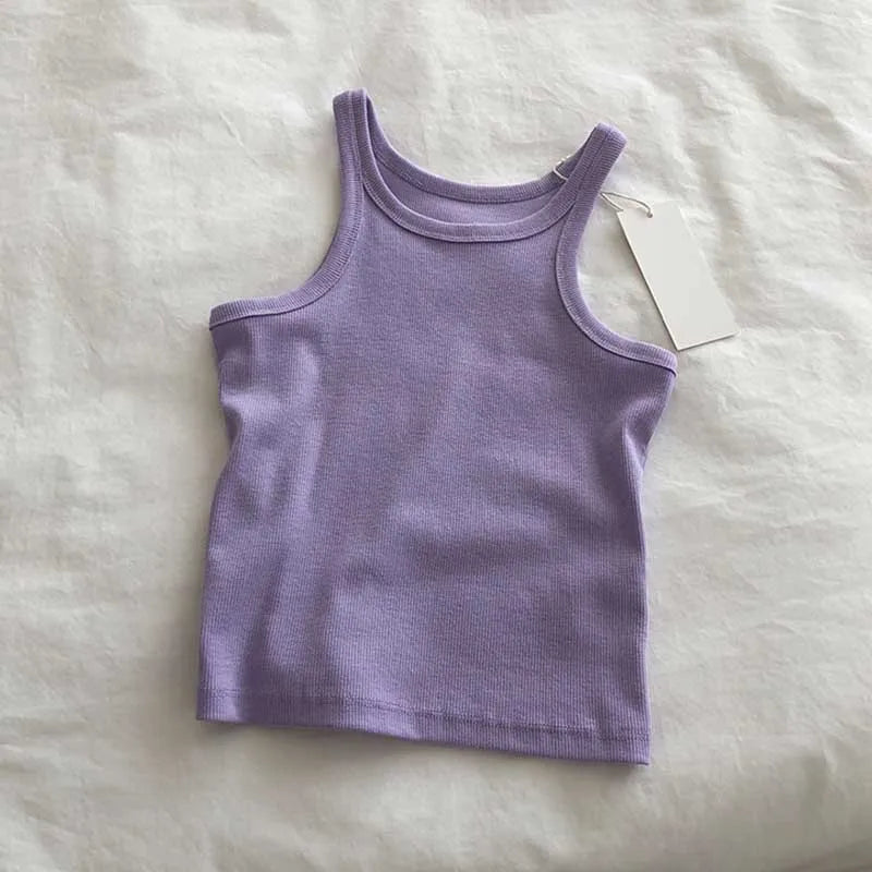 2024 Women Tank Tops Sexy Cropped Top Female Women Summer Camisole Camis Black White Sport Clothes For Women