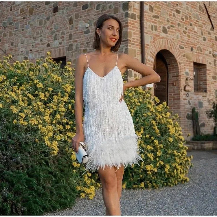 Luxury Tassel Fringed  Dress