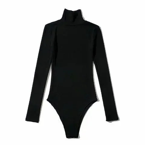 Long Sleeved Bodysuits Women Sexy High Street Chic Skinny Cozy American Style Hotsweet Lady Tops Y2K Clothing Turtleneck Autumn
