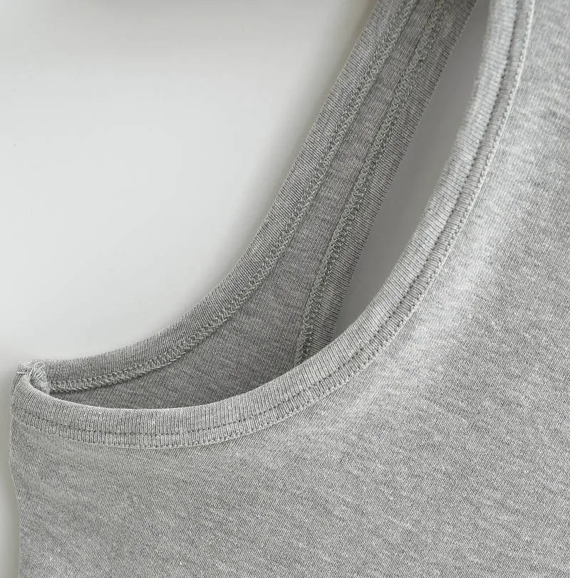 Women Scuplted Square Neck Tank Top