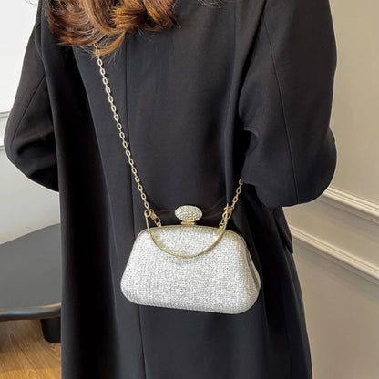 Dinner Shoulder Bag Stylish Evening Bag Wedding Clutch Handbag Black Ladies' Crossbody Bag For Dinner Event Formal Occasion