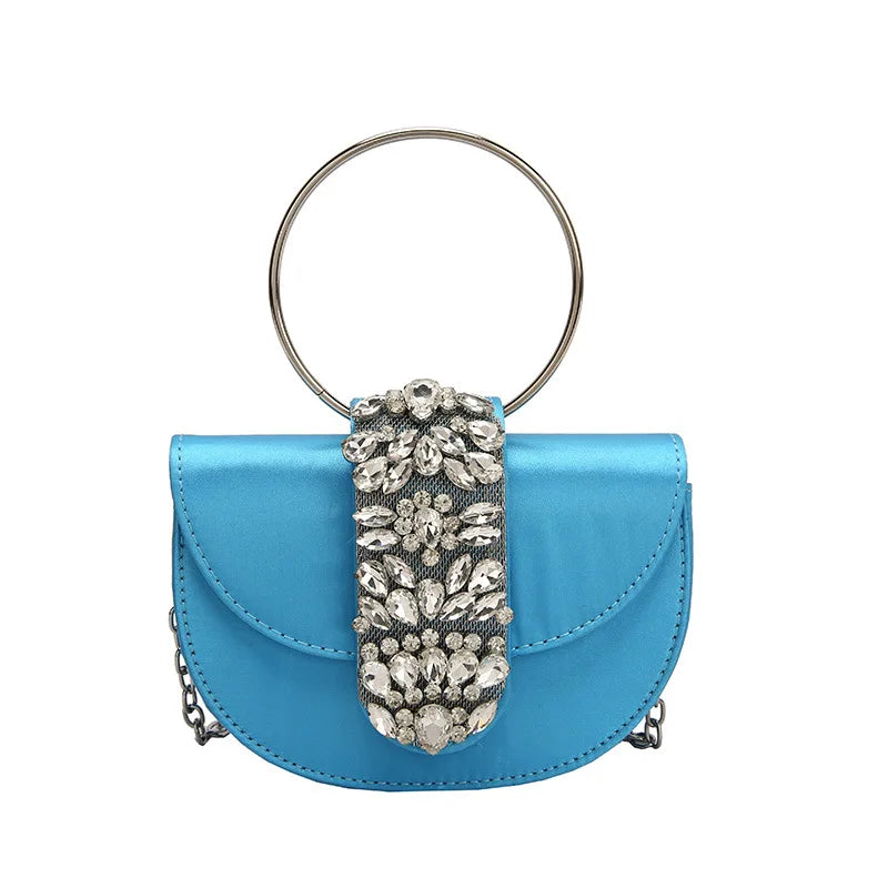 Women Luxury Evening Bags Shiny Rhinestone Clutch Money Purses Fashion Shoulder Bag Handbag Wedding Party Dinner Bag