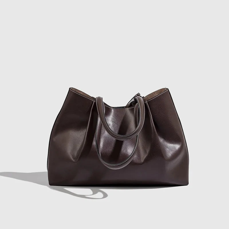 Tote Meal Bag PU Leather Large Capacity Designer Shoulder Bag 2026 New High Quality Crossbody Bags Versatile Practical