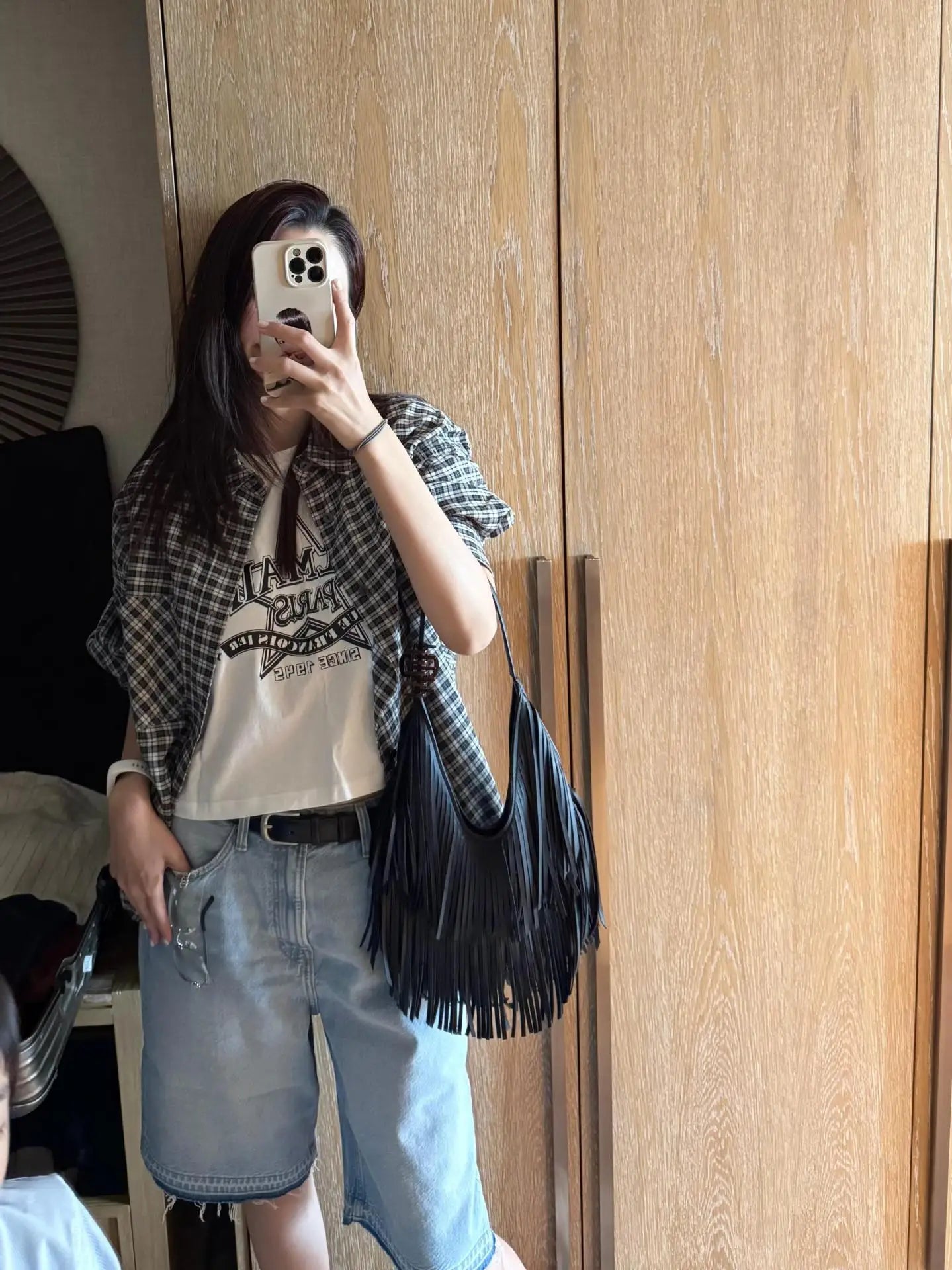 Tassel Large Capacity Brand Tote Bag Black Leather High Quality Luxury Fashion Women Shoulder Bag Soft Casual Hobos Armpit Bag