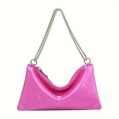 Evening Bag for Women Wedding Formal Dance Cocktail Party Choulder Bag Champagne Beige Black Color with Zipper Closure