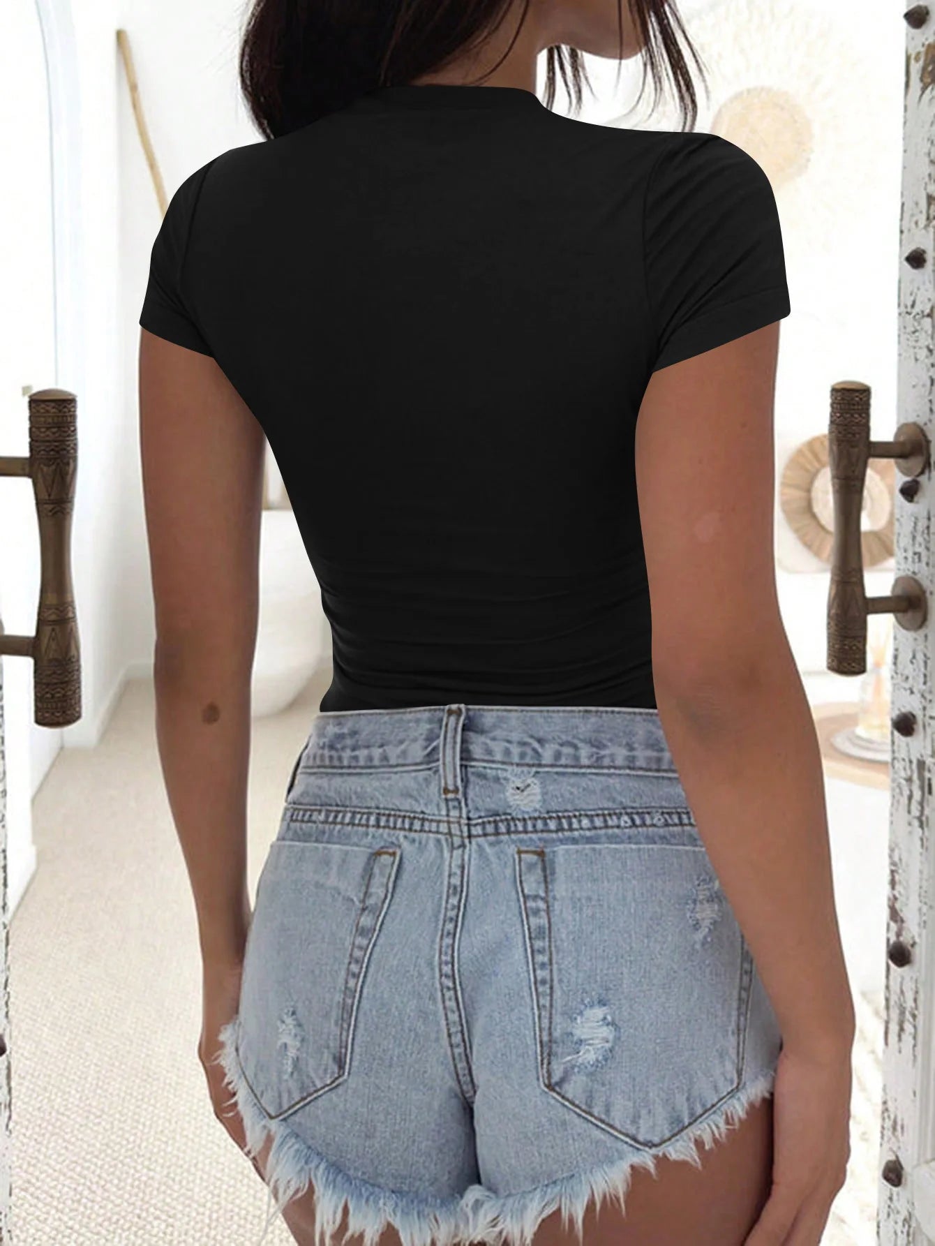 Women's T-shirt Top Summer Slim Fashion Short Sleeve Tshirt For Women Funny T Shirts Shirts Y2k Tops Camisetas De Manga Corta