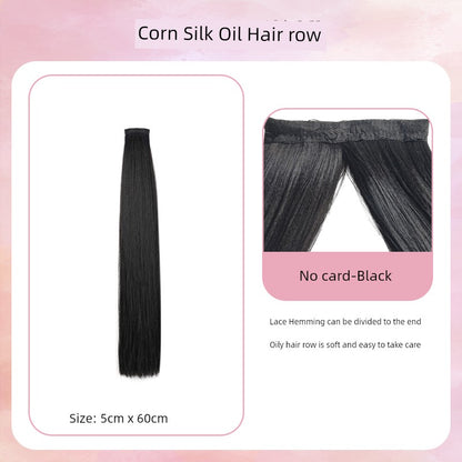Han Dynasty Micro Oil Hair Pack Wig Set Additional Hair Volume Ancient Costume Style Winding Ring Vertical Ring Modeling Makeup Artist Special Straight Hair Piece