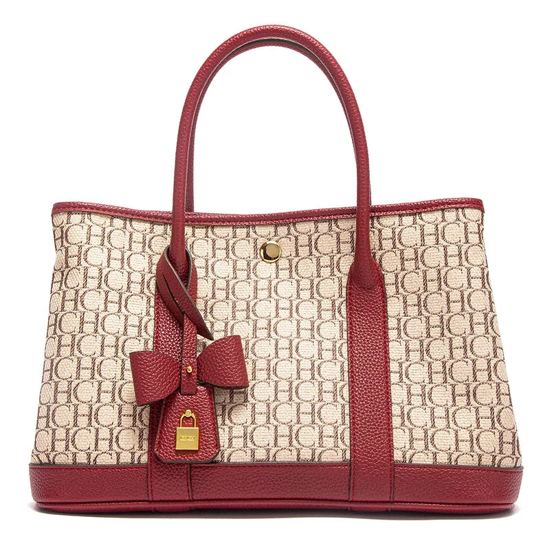 Fashion Classic Retro Women's Handbag Business Office Bow Accessory Design Women's New 2025 Shoulder Bag