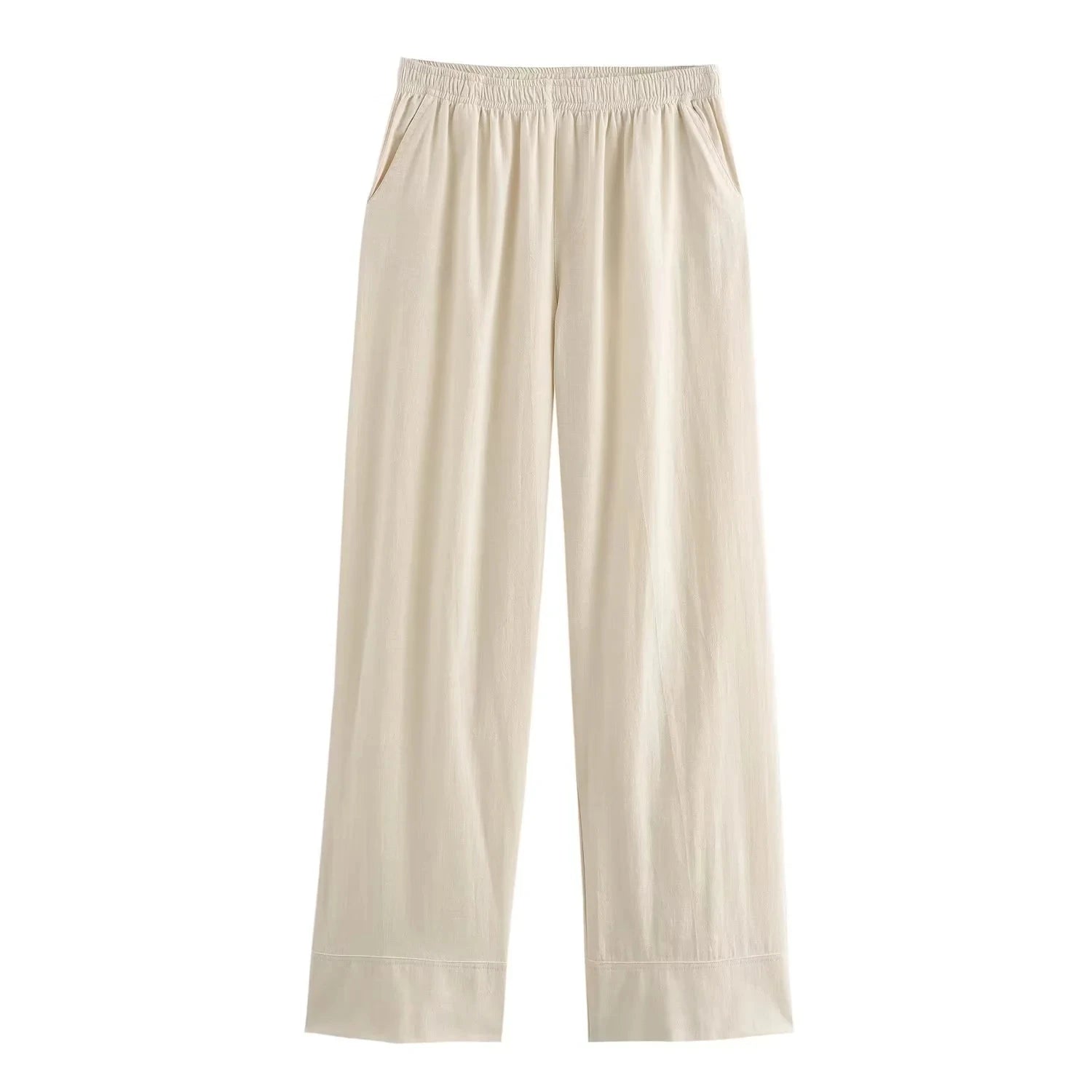 HXAO Woman Pants Set Two Pieces Tied Kimono Long Tops Pajama Baggy Pants Suits Summer Long Sleeve Women's Top And Bottom Set