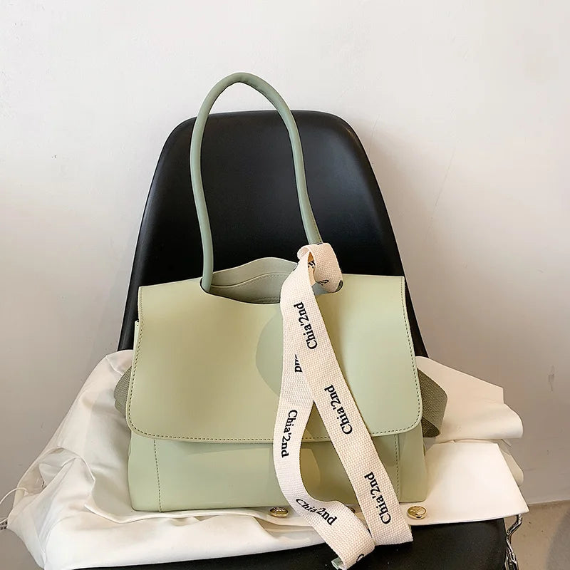 Tote Bag for Women 2024 PU Leather Purse and Handbag Lady Fashion Casual Solid Color Large Capacity Shoulder Bag