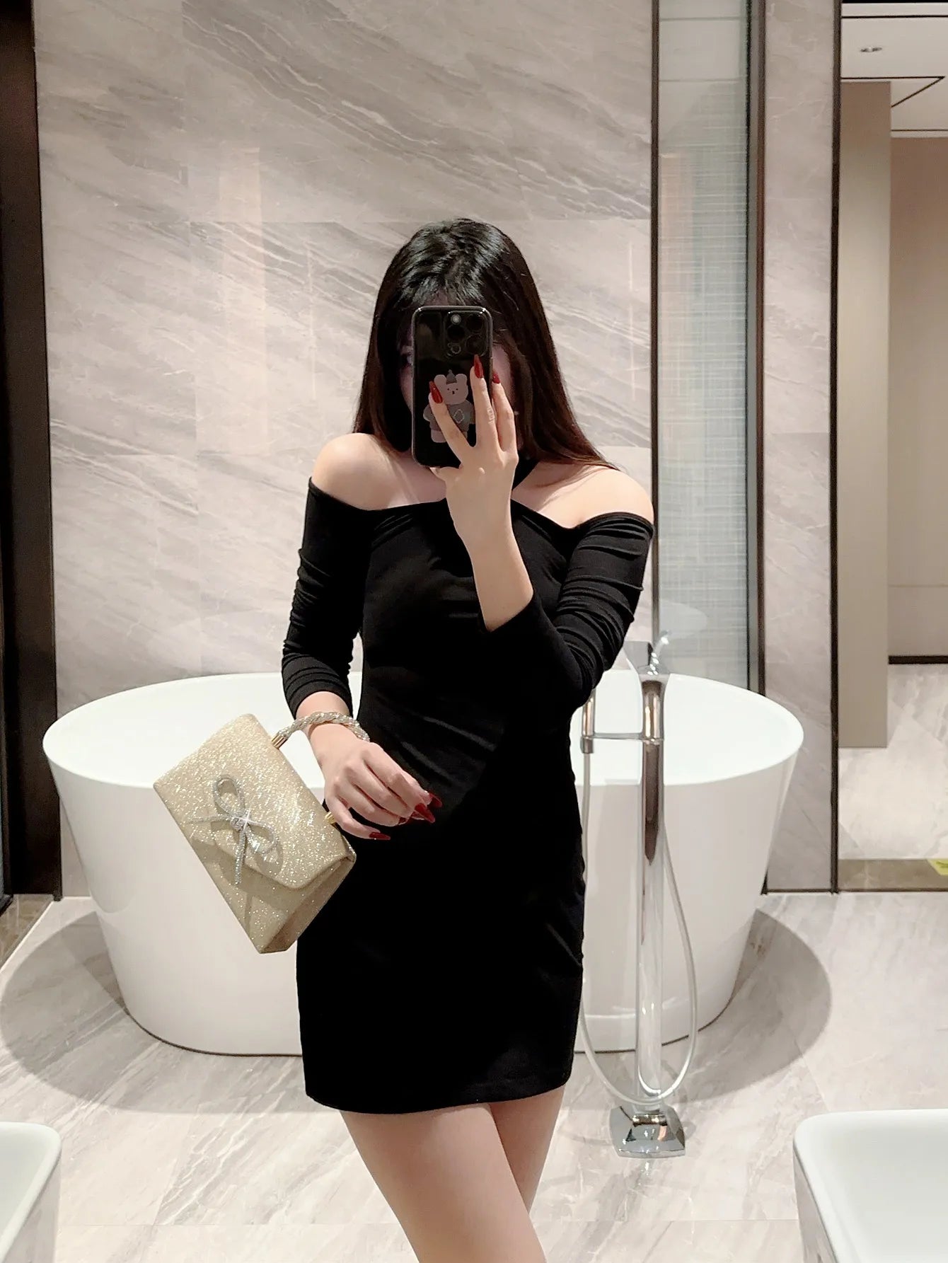 Evening Bag Dress Versatile European and American Clutch Bag Crossbody Celebrity Fashion Diamond Bow Chain Bag