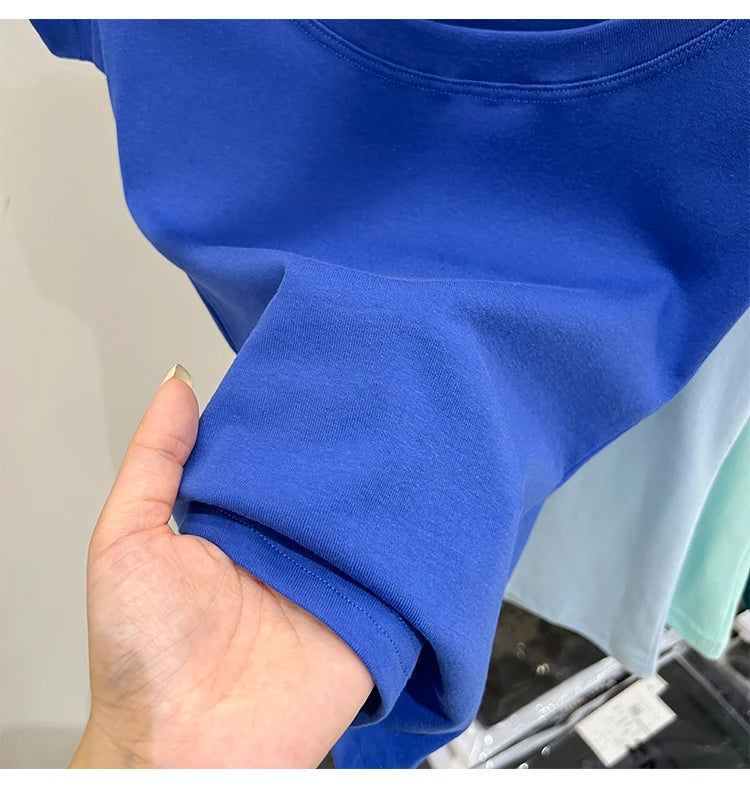 2025 Sexy Square Collar Slim T Shirt Women Cotton Elastic Basic Solid Female Casual Tops Short Sleeve Thin T-shirts See Through