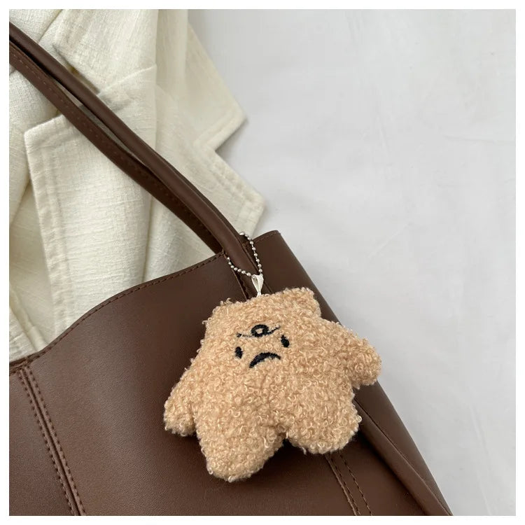 Women's Retro Tote - High-Quality Solid Color, Minimalist Large-Capacity Commuter Handheld/Single-Shoulder