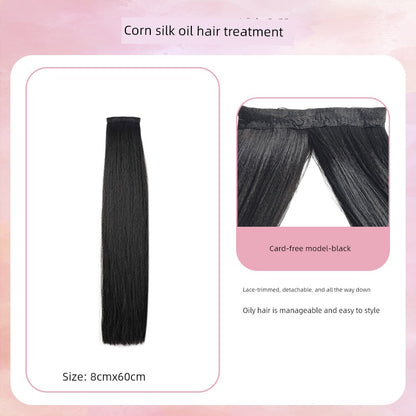 Han Dynasty Micro Oil Hair Pack Wig Set Additional Hair Volume Ancient Costume Style Winding Ring Vertical Ring Modeling Makeup Artist Special Straight Hair Piece