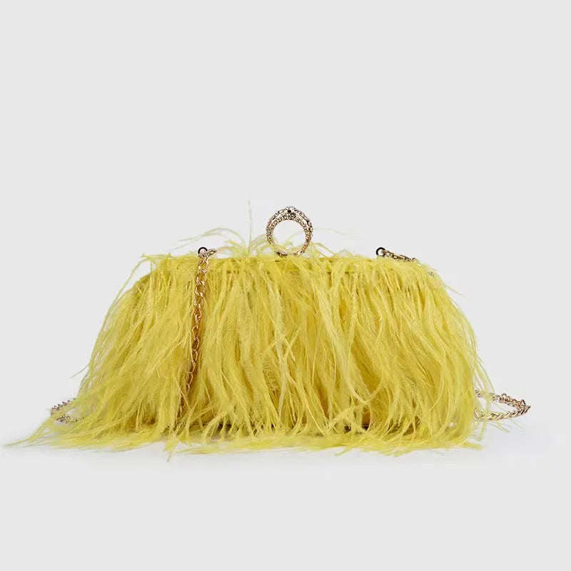 The Feather Clutch Bag