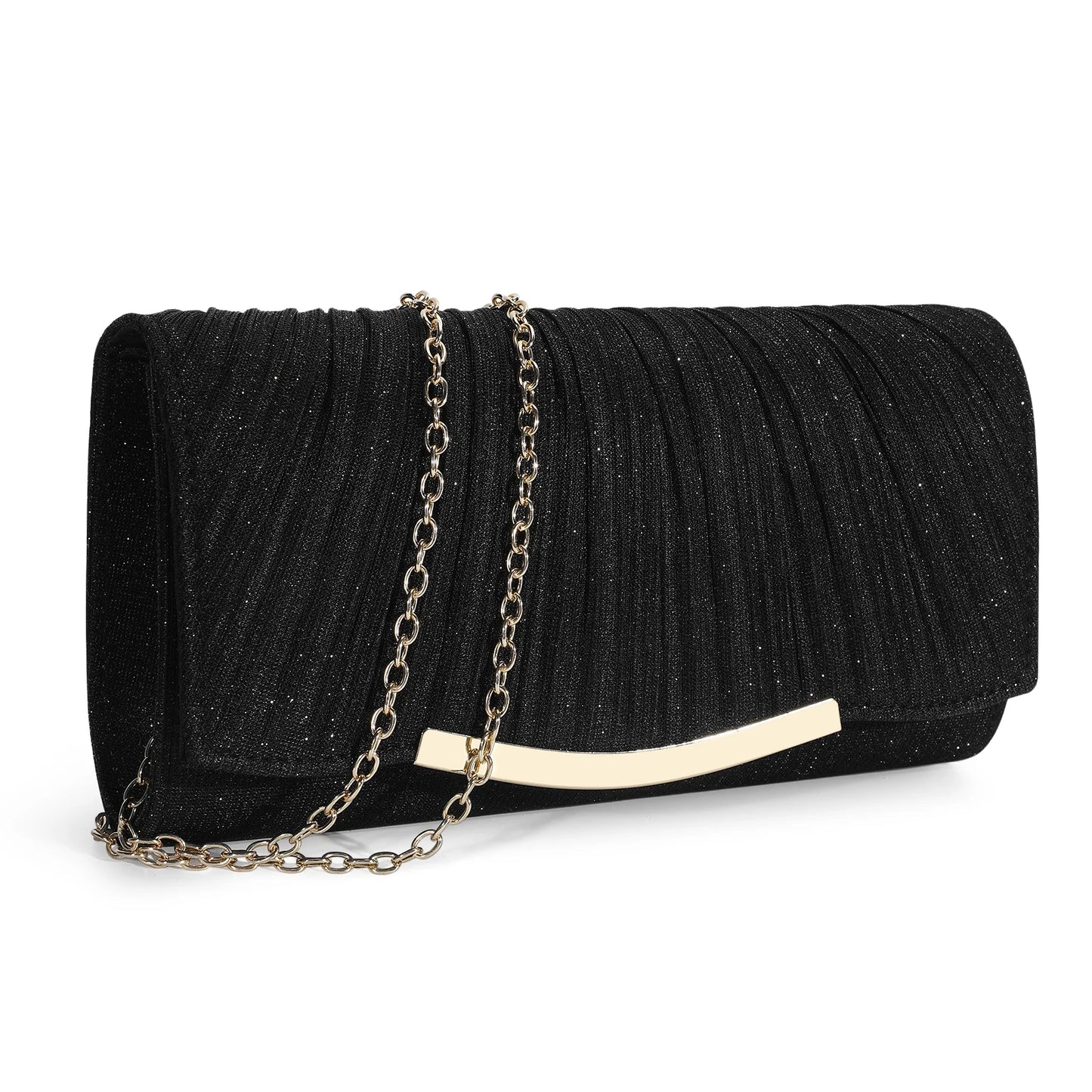 Evening Clutch Bags Fashion Women Elegant Silver Gold Shiny Handbag Wedding Party Long Purses Banquet Clutch Purses Shoulder Bag