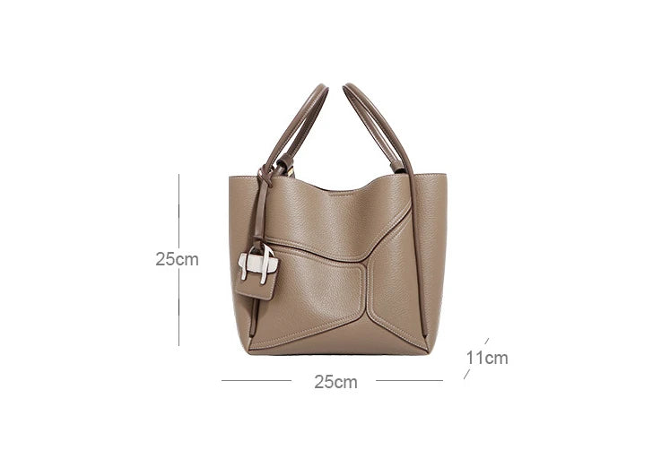 Tote bag autumn and winter new leather texture fashionable and versatile commuting large capacity large bag women's armpit bag