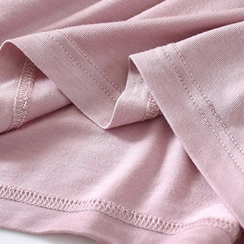 Women's T-Shirt with Chest Pad Tops  One-Piece Bra Cup Slim T Shirt Female Summer Top Bottoming Shirts Home Wear Women Pajamas