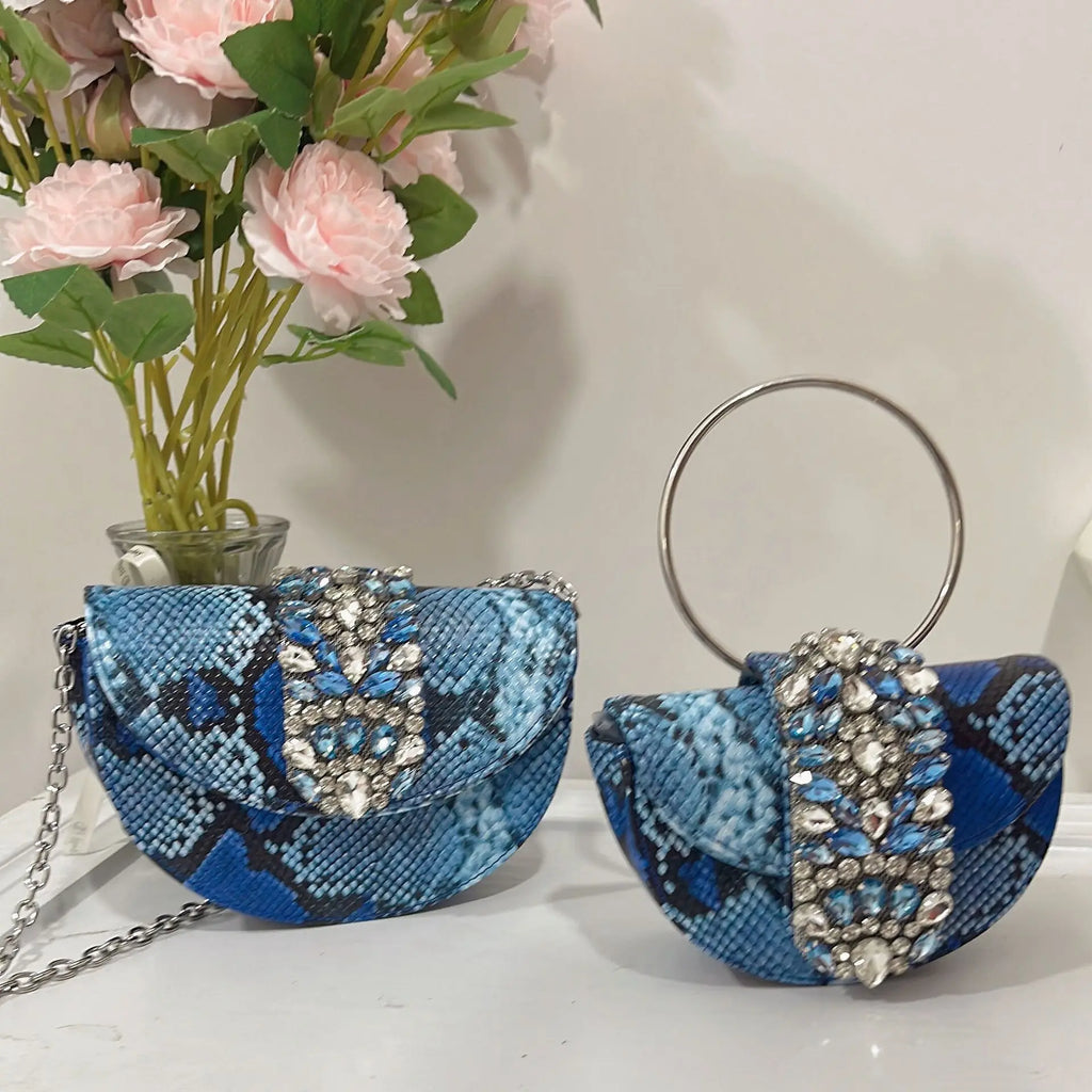 Women Luxury Evening Bags Shiny Rhinestone Clutch Money Purses Fashion Shoulder Bag Handbag Wedding Party Dinner Bag