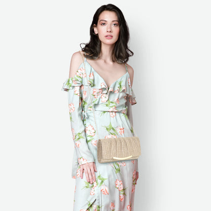 Evening Clutch Bags Fashion Women Elegant Silver Gold Shiny Handbag Wedding Party Long Purses Banquet Clutch Purses Shoulder Bag