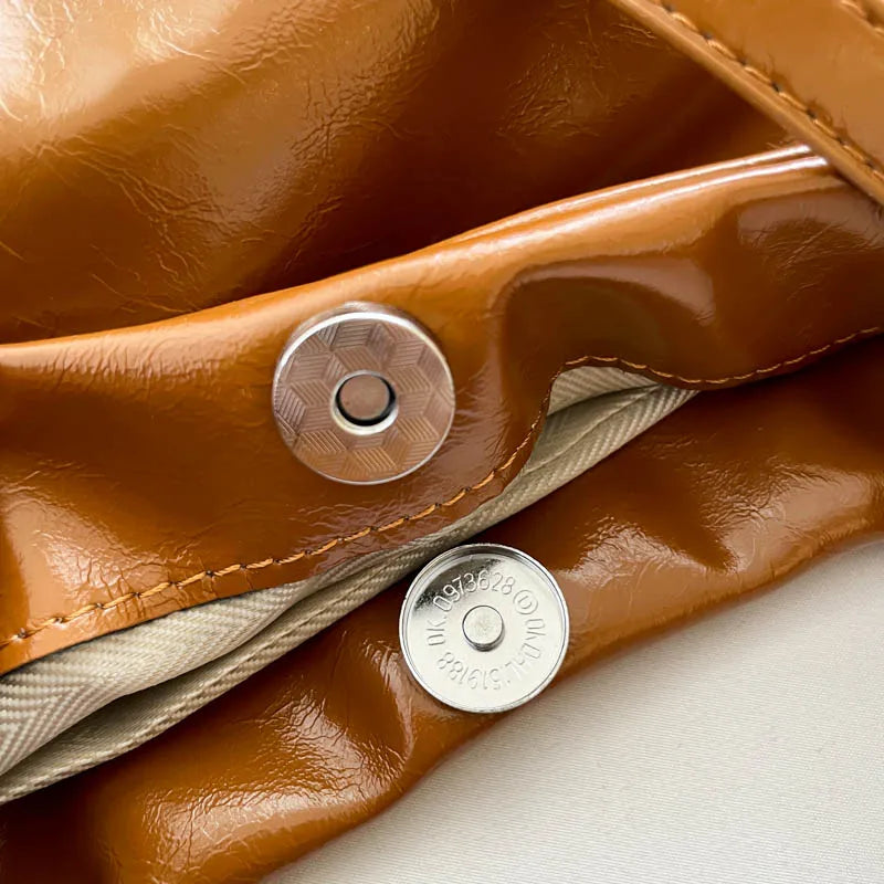 Black Half Moon Underarm Bag For Women Luxury Studded Beading Handbags Red Purse Solid Color Pu Leather Shoulder Crossbody Bags