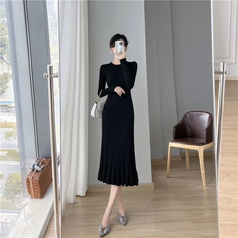 Dresses for Women Black Evening Clothes Knitted Sexy Daring Robe White Woman Dress Pink Maxi Long Crochet Retro Cotton Vintage