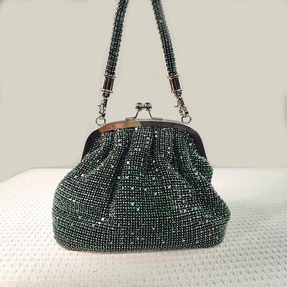 JIOMAY Women's Shiny Rhinestone Purse for Wedding Silver Clutch Bag evening Bag Luxury Clutch Bag Luxury Bags Designers Handbags