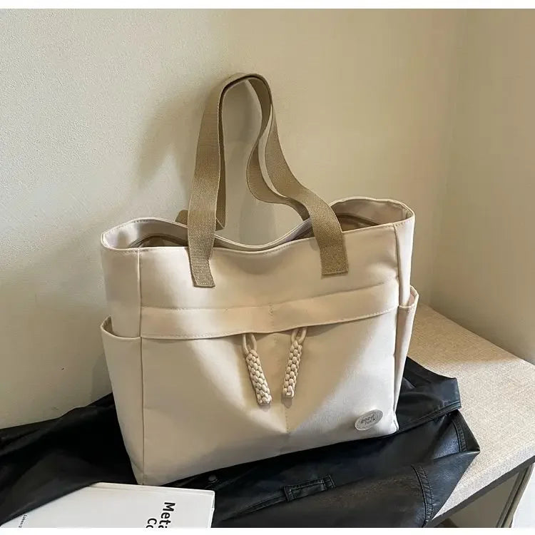 Tote Bags Japanese City Tote Bag Large Fashion College Female Shoulder University Designer Oxford Women Shopping Korean Popular