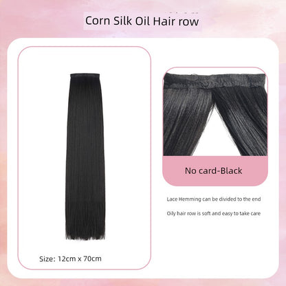 Han Dynasty Micro Oil Hair Pack Wig Set Additional Hair Volume Ancient Costume Style Winding Ring Vertical Ring Modeling Makeup Artist Special Straight Hair Piece