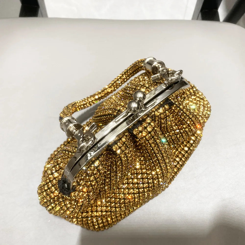 JIOMAY Women's Shiny Rhinestone Purse for Wedding Silver Clutch Bag evening Bag Luxury Clutch Bag Luxury Bags Designers Handbags