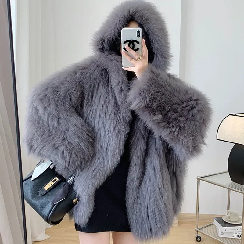Female Autumn Winter Imitation Fur 2024 Lamb Plush New Coat Women's Mid-Length Korean Loose Plush Sheep Shearing Coat Thickening