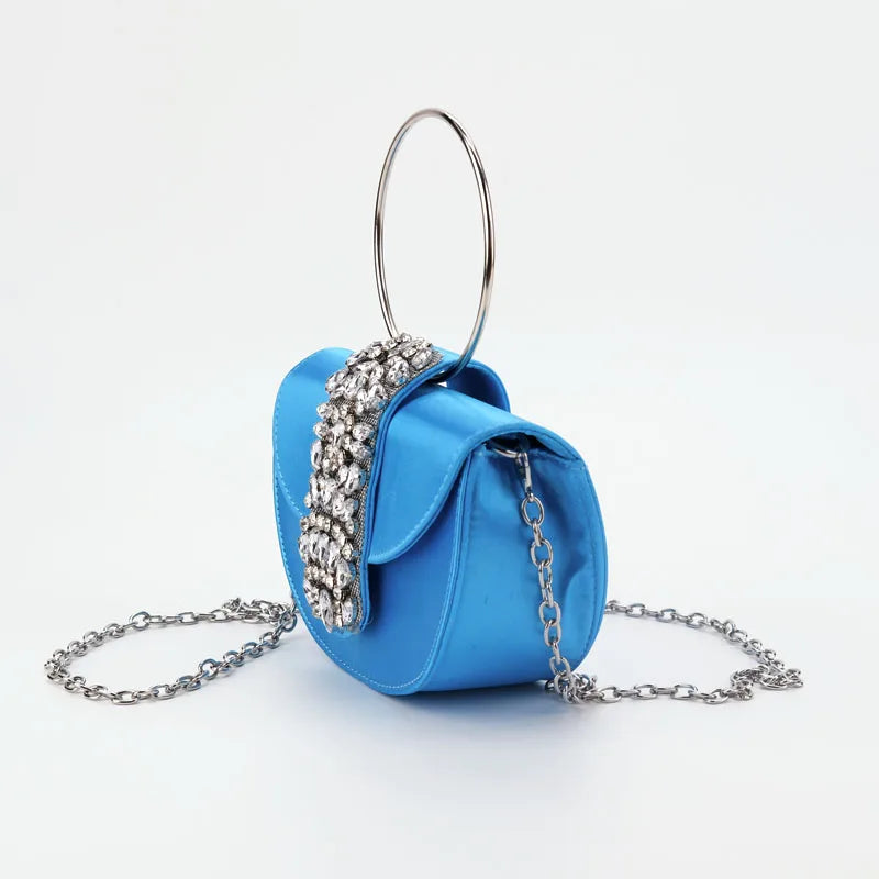 Women Luxury Evening Bags Shiny Rhinestone Clutch Money Purses Fashion Shoulder Bag Handbag Wedding Party Dinner Bag