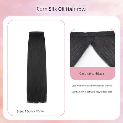 Han Dynasty Micro Oil Hair Pack Wig Set Additional Hair Volume Ancient Costume Style Winding Ring Vertical Ring Modeling Makeup Artist Special Straight Hair Piece