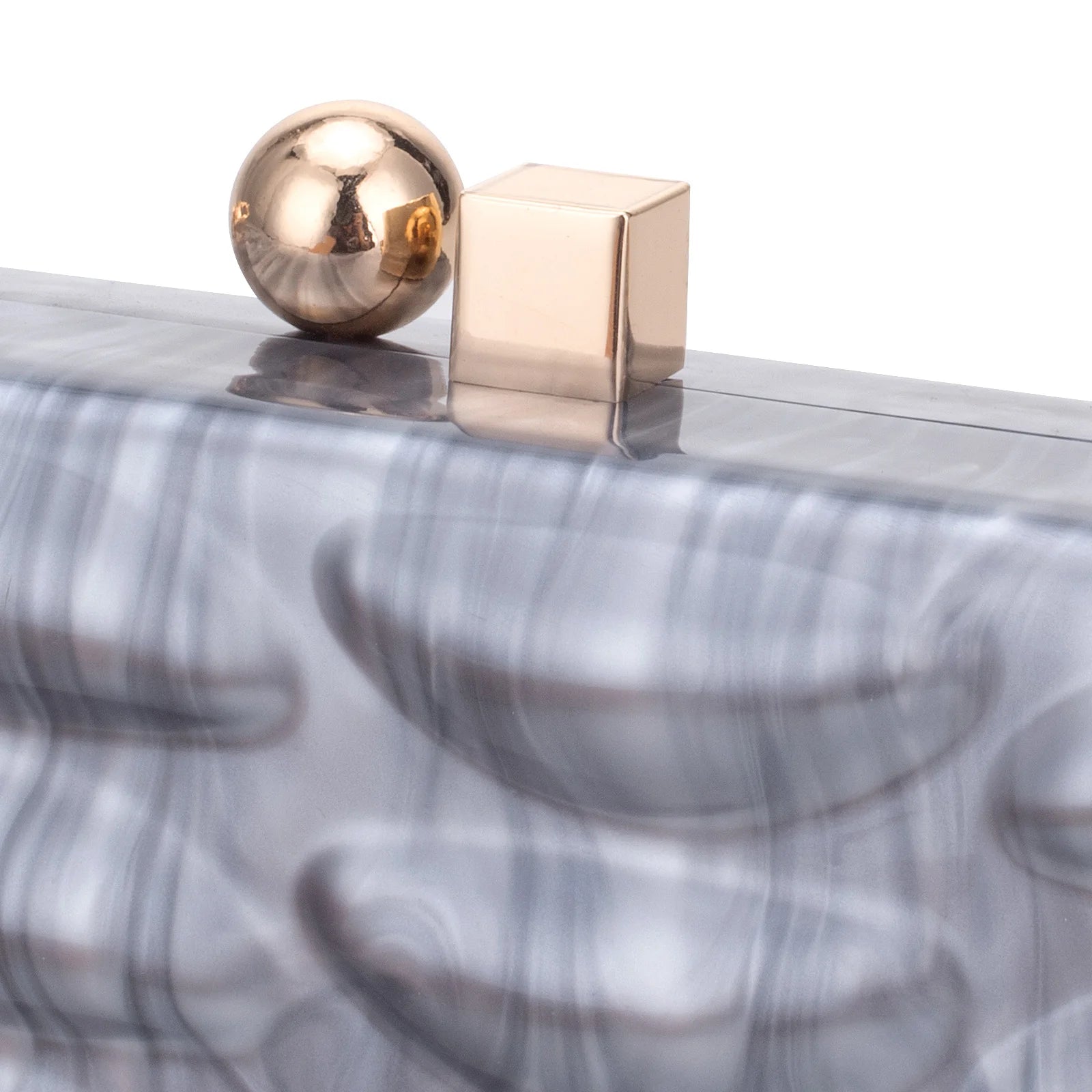 Luxury Evening Bag For Women Elegant Acrylic Hard Surface Ladies Clutch 5 Color Hangbag Party Wedding Shoulder Bags 2024 Fashion