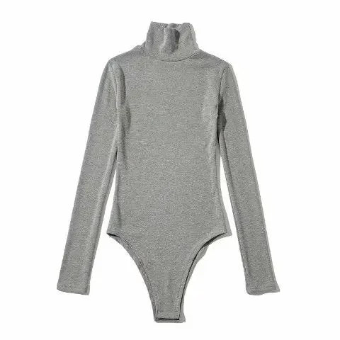 Long Sleeved Bodysuits Women Sexy High Street Chic Skinny Cozy American Style Hotsweet Lady Tops Y2K Clothing Turtleneck Autumn