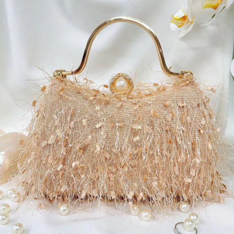 Nylon Tassel Handbag