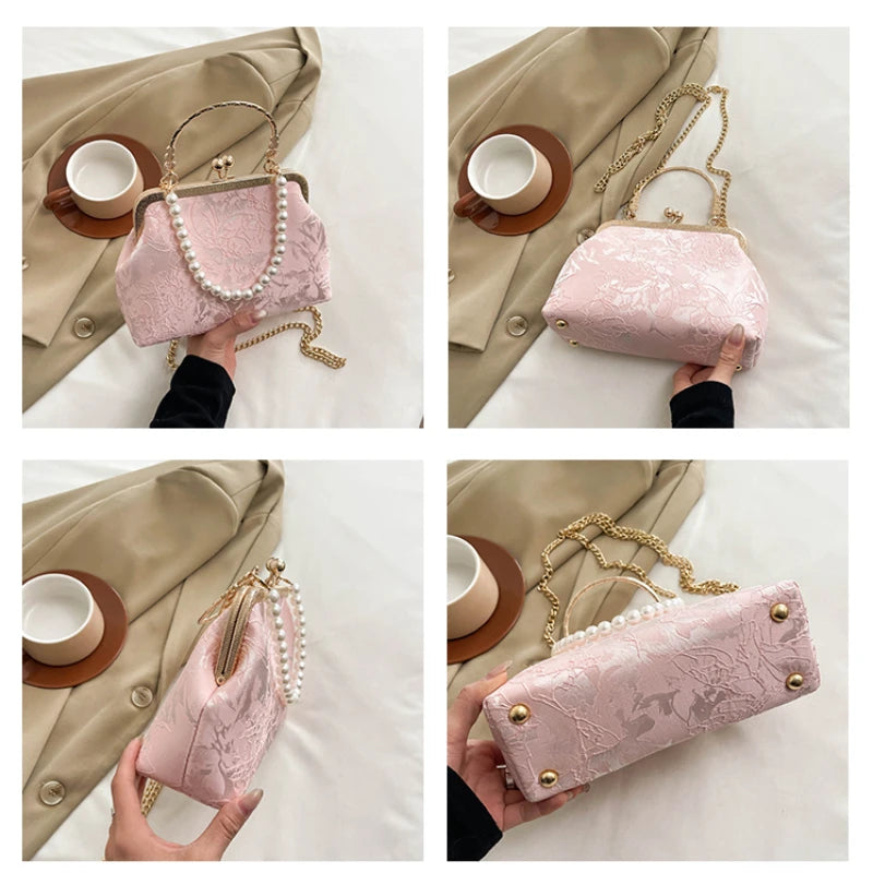 Vintage Pearl Evening Bag