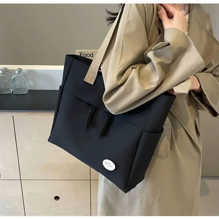 Tote Bags Japanese City Tote Bag Large Fashion College Female Shoulder University Designer Oxford Women Shopping Korean Popular