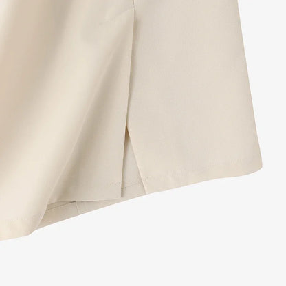 Fashion Work Slim Skirt Woman Vintage Zipper Pencil Midi Skirts Elegant OL Button Overskirts Female Autumn Solid Dresses